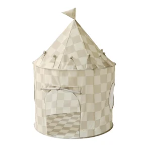 3 Sprouts Leikkiteltta, Isot Ruudut/Beige