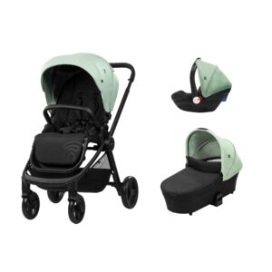 Asalvo Trio Genius 2 Yhdistelmävaunut ja turvaistuin, Minttu