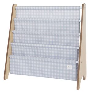 3 Sprouts Kirjateline, Ruudullinen/Sininen