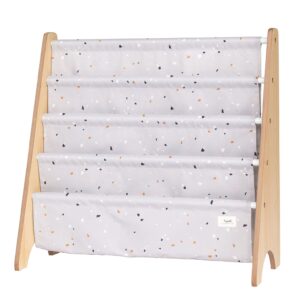 3 Sprouts Kirjateline, Terrazzo/Vaaleanharmaa