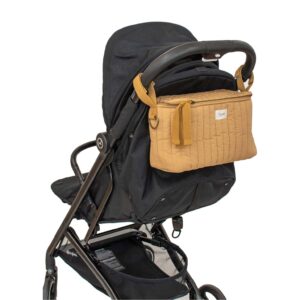 3 Sprouts lastenrattaiden rataslokerikko, tikattu/sinappi