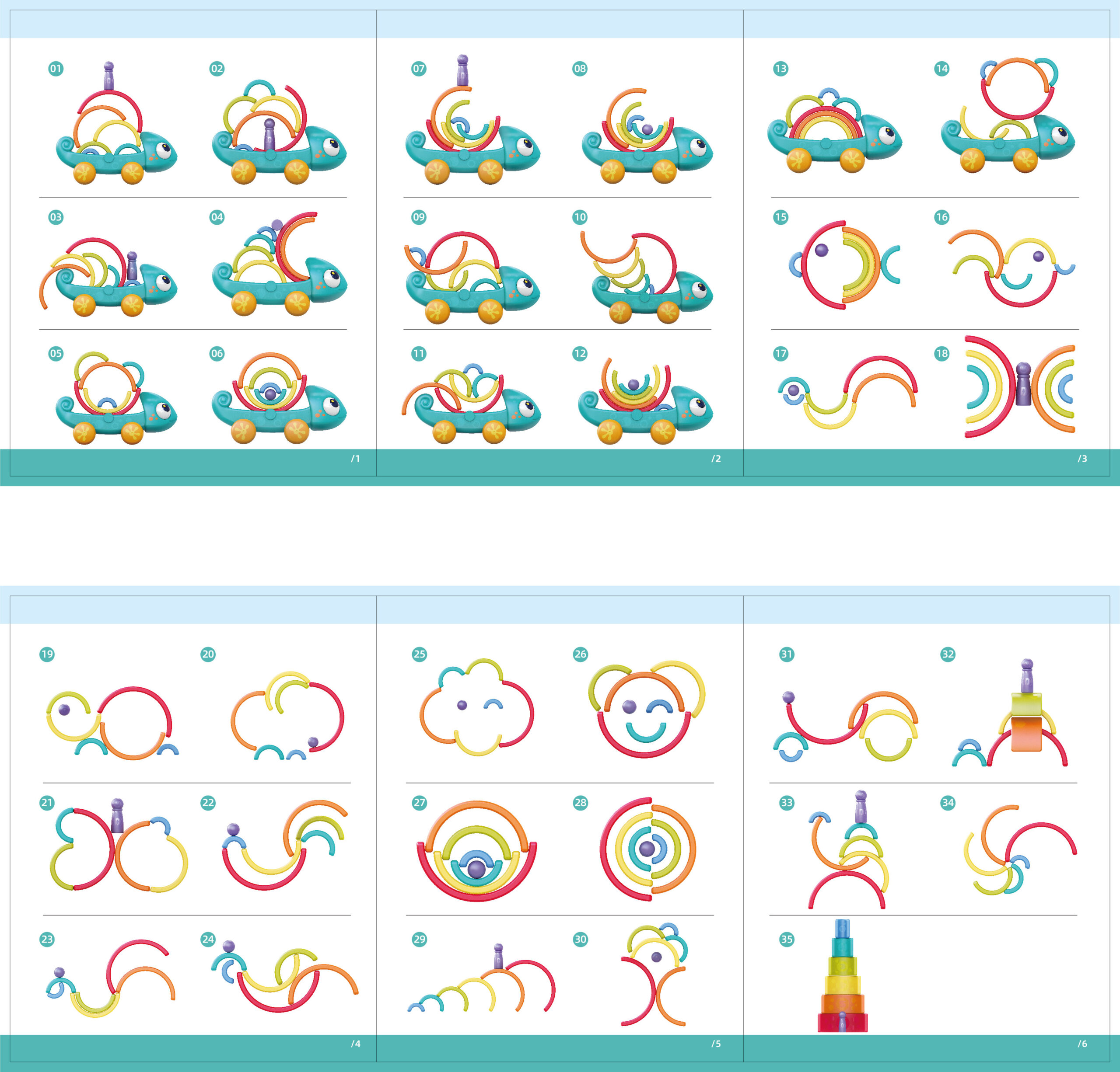 Kinder and Kids Montessorilelu: Vedettävä Sateenkaarikameleontti - Image 3