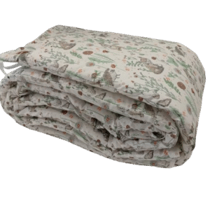 Anne&Mikael sängyn reunapehmuste 30x360cm Mansikkaniitty