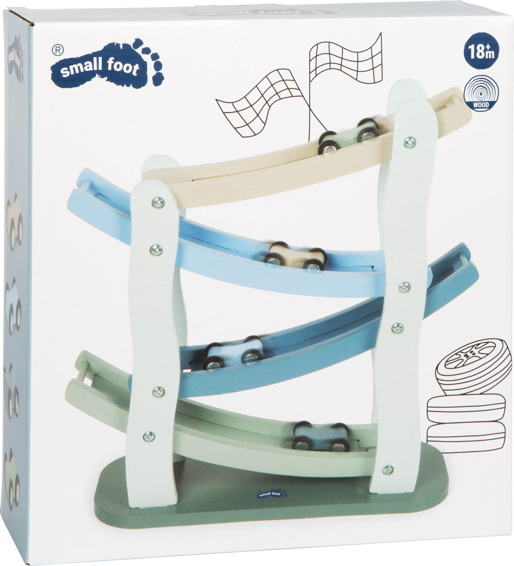 Small Foot Sininen Autorata - Image 9