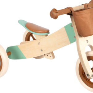 Small Foot 2-in-1 Potkupyörä ja Kolmipyörä, Karamellin Ruskea