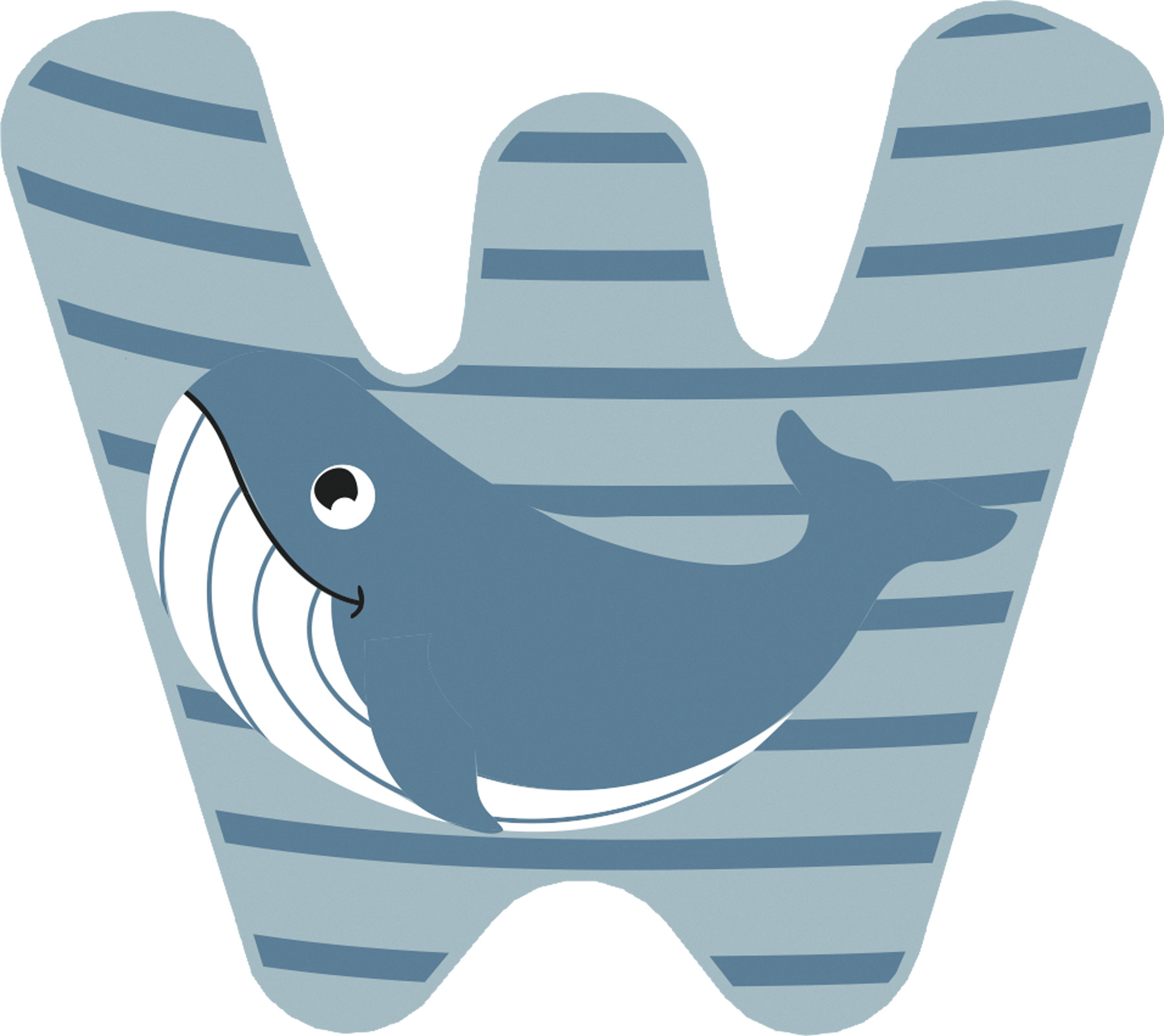 Puiset Kirjaimet Lastenhuoneeseen W