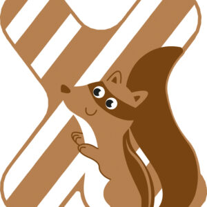 Puiset Kirjaimet Lastenhuoneeseen X