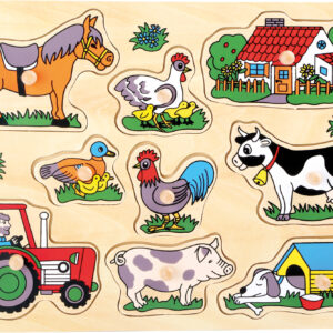 Small Foot Maatilapalapeli Nuppipaloilla