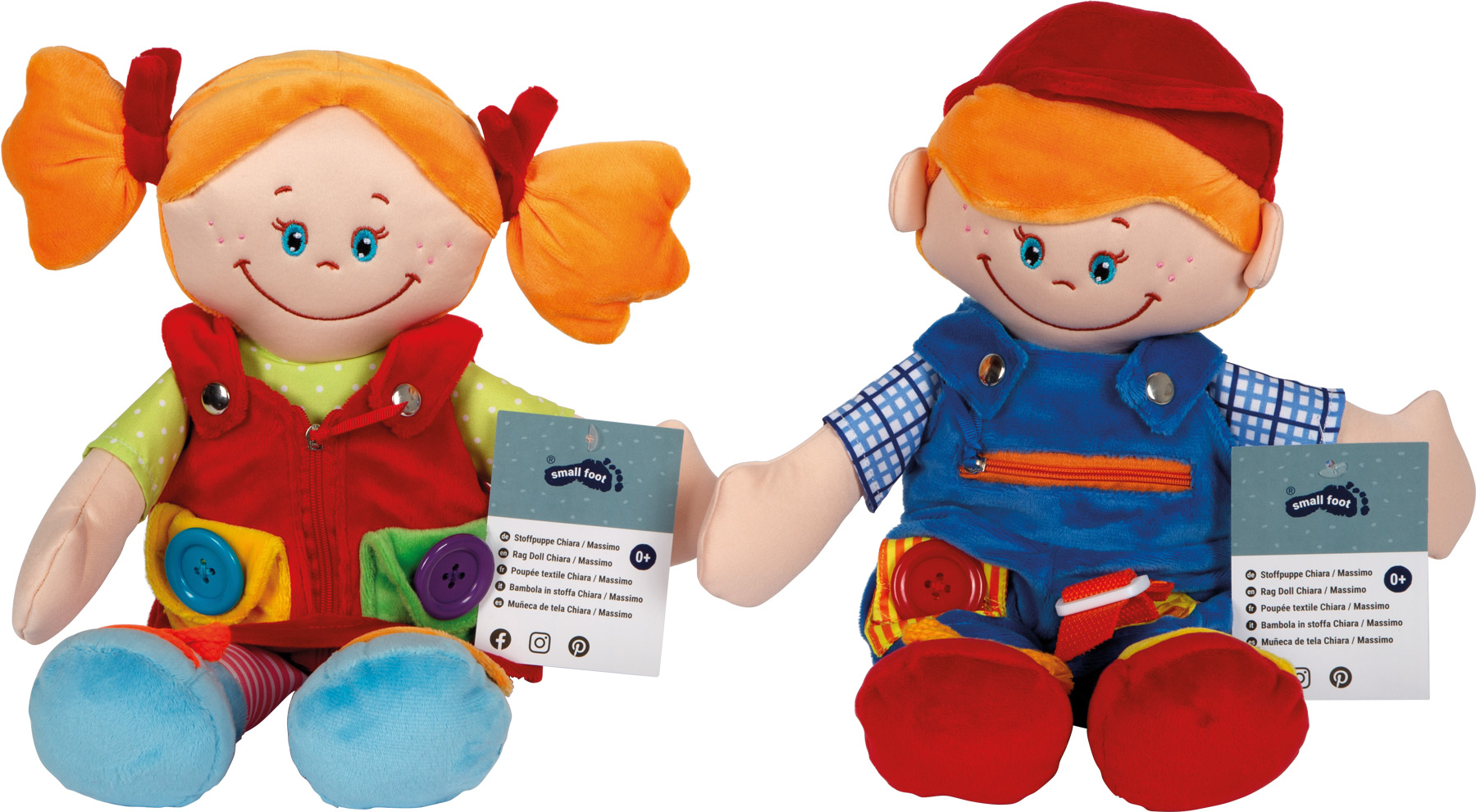 Small Foot Pue ja Opi -Nuket "Chiara & Massimo" - Image 5