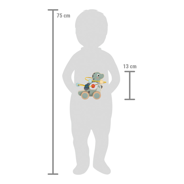 Small Foot Työnnettävä lelu helmilabyrintilla "Dino" - Image 6