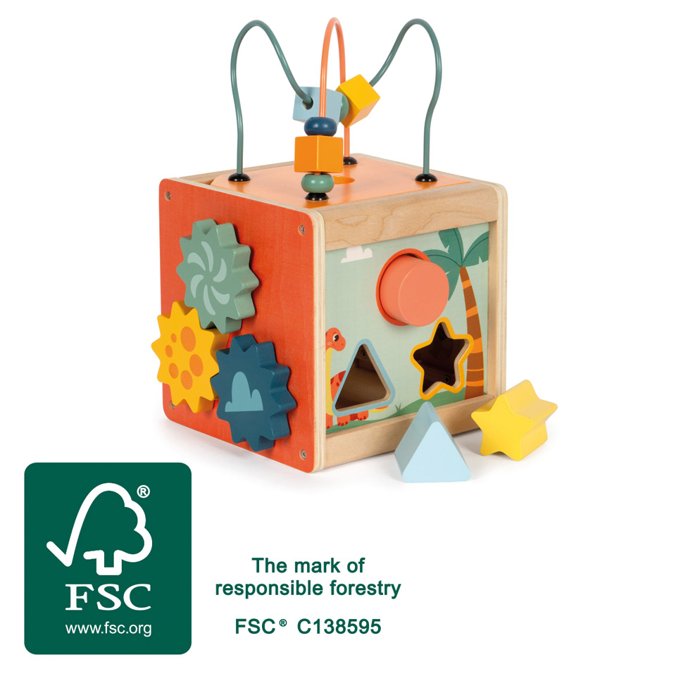 Small Foot Motorinen aktiviteettikuutio "Dino"